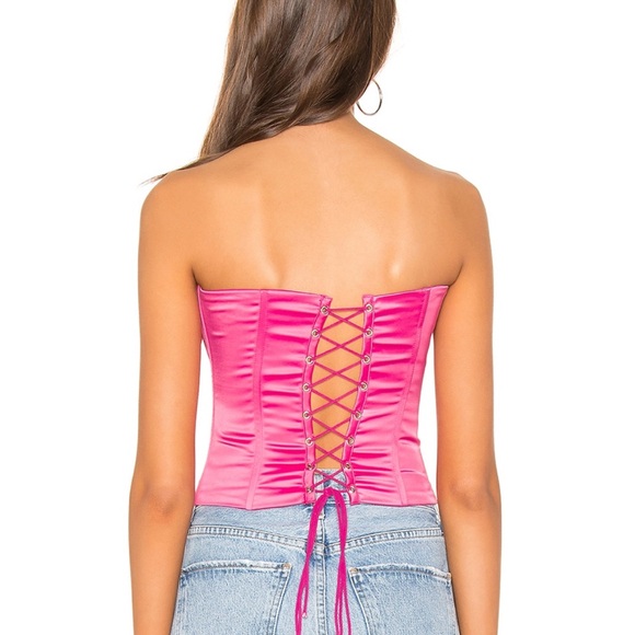 Danielle Guizo Pink Corset Top - Picture 3 of 3